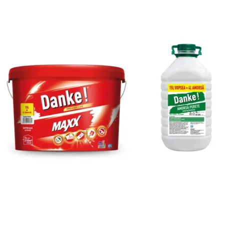 Vopsea Lavabila Danke Maxx Interior 15L + Amorsa 4L