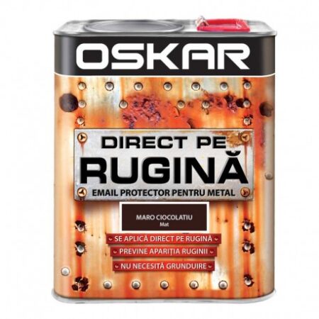 Vopsea Alchidica direct pe rugina Oskar Maro Ciocolatiu Mat 2.5l