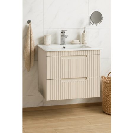 Mobilier S033 60 cm crem suspendat (19543) + Oglinda MD1 (19704)