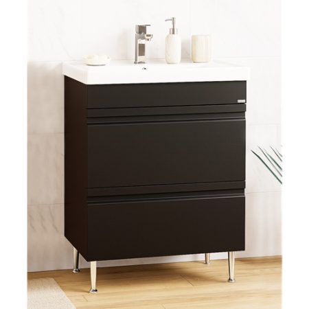 Mobilier S786 60cm negru (19284) cu oglinda Dream 60(1601)