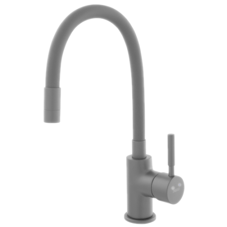 Baterie Ferro Stativa Bucatarie Cu Pipa Flexibila Neagra (bza4blb)