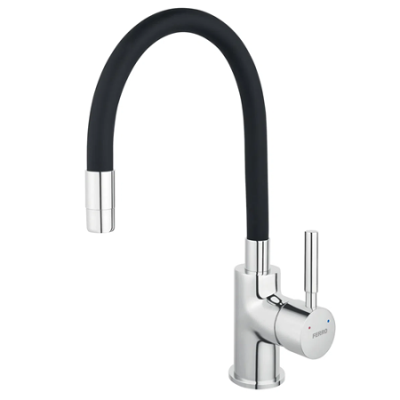 Baterie Ferro Bucatarie Teava Flexibila Neagra (bza4b)